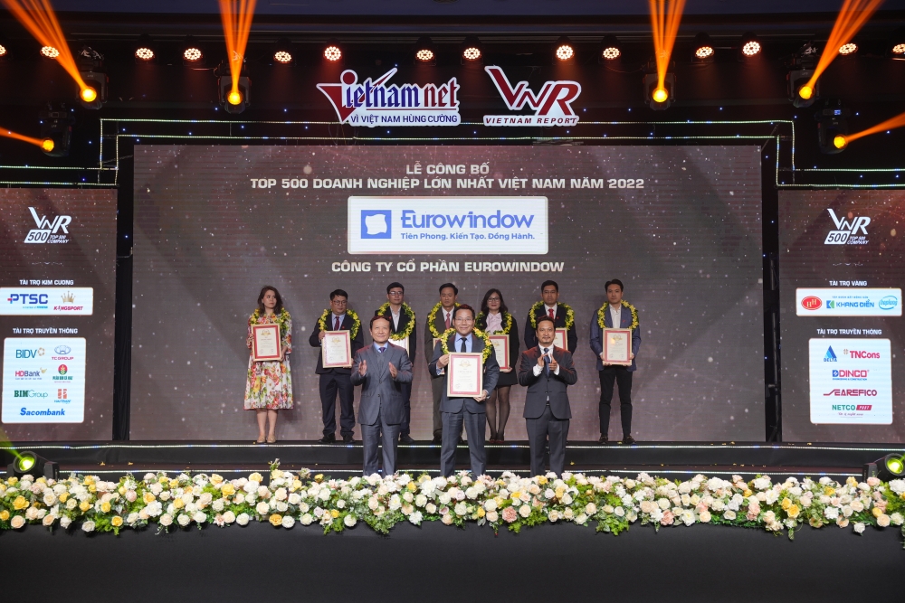 Eurowindow được vinh danh Top 500 doanh nghiệp tư nhân lớn nhất Việt Nam