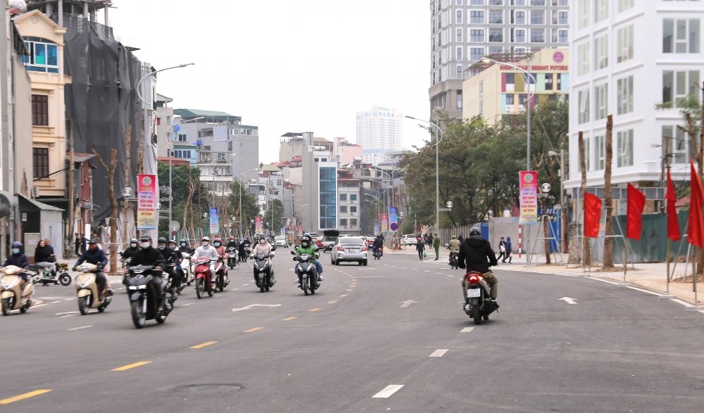 Cận cảnh đường Huỳnh Thúc Kháng kéo dài ngày thông xe
