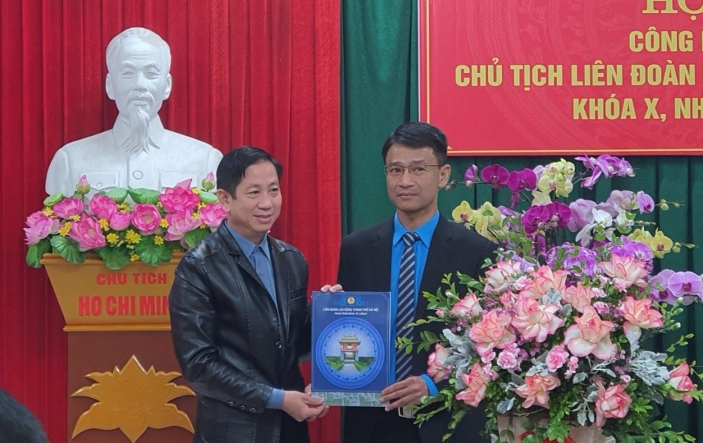 Công bố Quyết định Chủ tịch Liên đoàn Lao động huyện Thường Tín