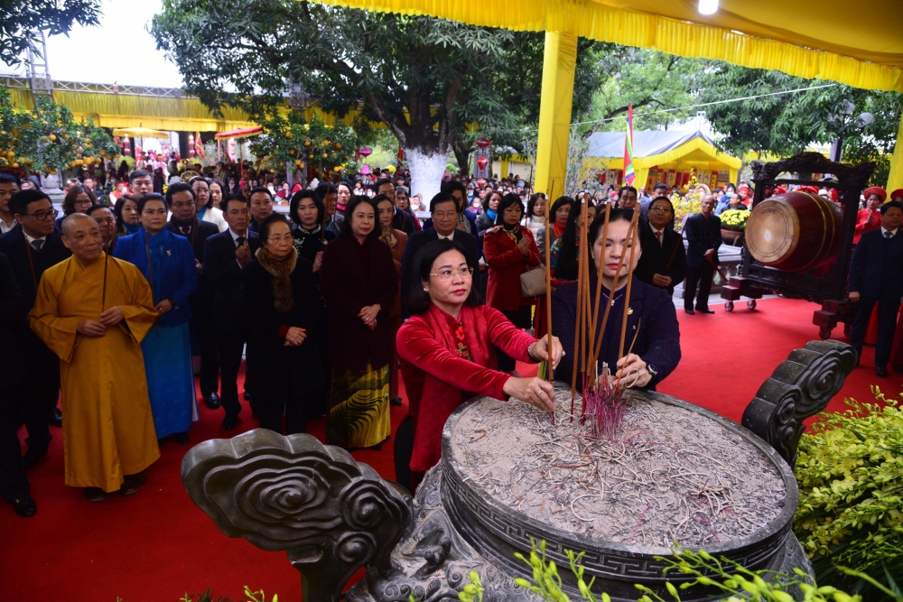 Huyện Mê Linh khai mạc Lễ hội đền Hai Bà Trưng năm 2023