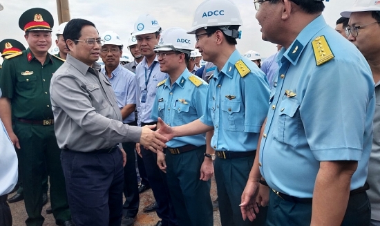 Thủ tướng Phạm Minh Chính kiểm tra tiến độ dự án sân bay quốc tế Long Thành