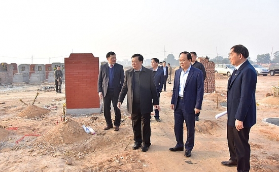 Bí thư Thành ủy Hà Nội đi kiểm tra tiến độ đường Vành đai 4