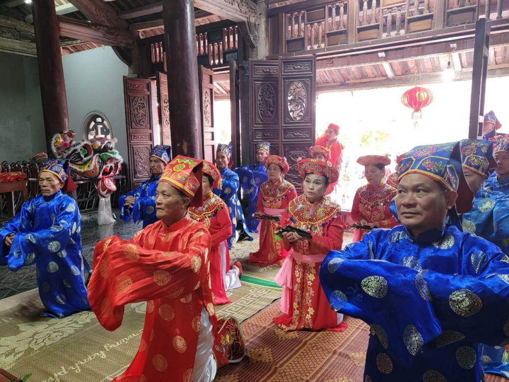 Làng Thụy Phú, duy trì nét đẹp trong lễ hội truyền thống và mừng thọ đầu năm