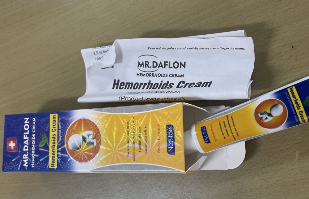 Hà Nội: Tạm giữ hơn 2.000 tuýp thuốc trị bệnh trĩ MR.DAFLON giả nhãn hiệu