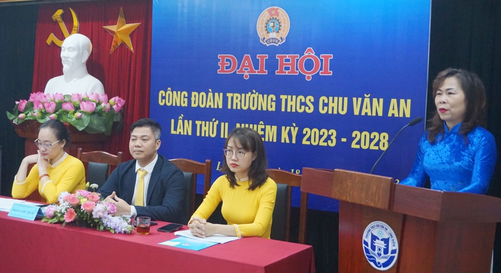 Đại hội Công đoàn Trường THCS Chu Văn An khóa II: Nhiệm kỳ mới, kỳ vọng mới