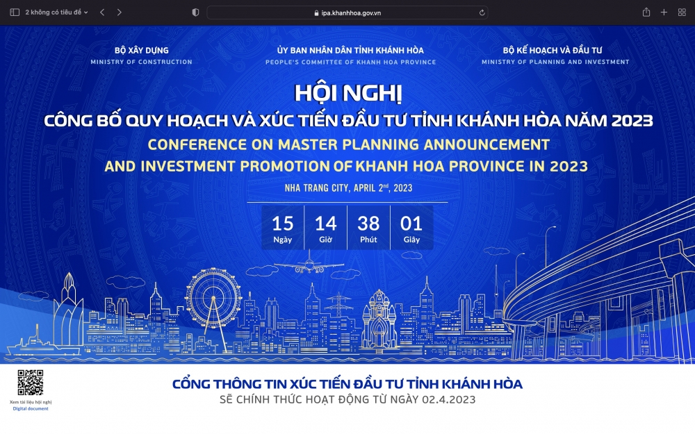 Cổng thông tin xúc tiến đầu tư tỉnh Khánh Hòa tại website: https://ipa.khanhhoa.gov.vn
