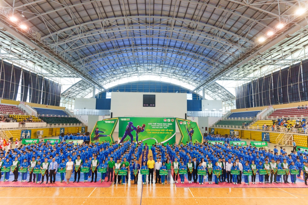 Gần 2.000 học sinh tranh tài Giải Vovinam Việt Võ Đạo Cúp Nestlé MILO 2023