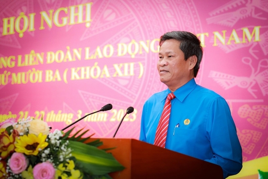 Đồng chí Huỳnh Thanh Xuân được bầu làm Phó Chủ tịch Tổng LĐLĐ Việt Nam