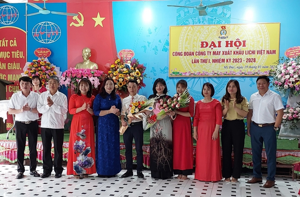Công ty TNHH May xuất khẩu Lichi Việt Nam tổ chức thành công Đại hội Công đoàn