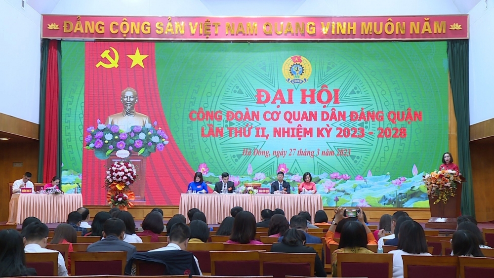 Công đoàn Cơ quan Dân Đảng quận Hà Đông: Quyết tâm cao nhất thực hiện thắng lợi các nhiệm vụ