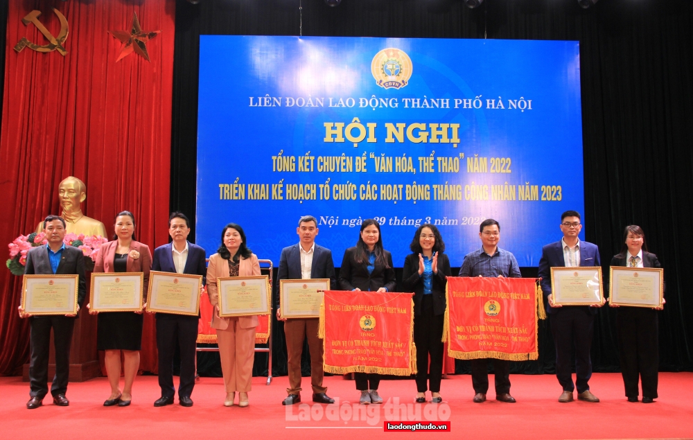 Liên đoàn Lao động thành phố Hà Nội tổng kết chuyên đề “Văn hóa, thể thao” năm 2022