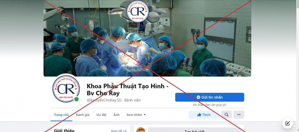 TP.HCM: Bệnh viện Chợ Rẫy tiếp tục bị mạo danh trên mạng xã hội