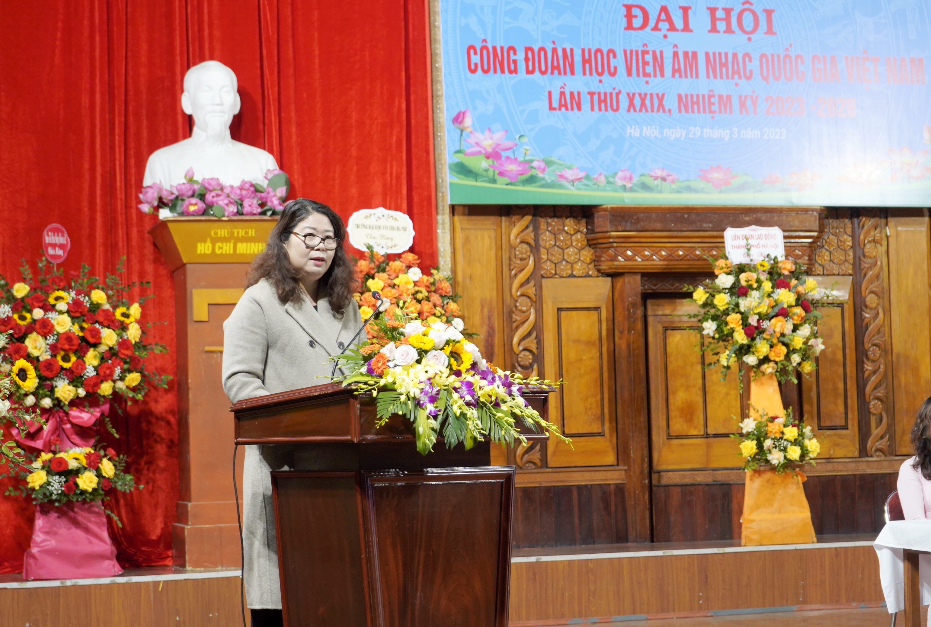 Công đoàn Học viện Âm nhạc quốc gia Việt Nam tổ chức thành công Đại hội lần thứ XXIX