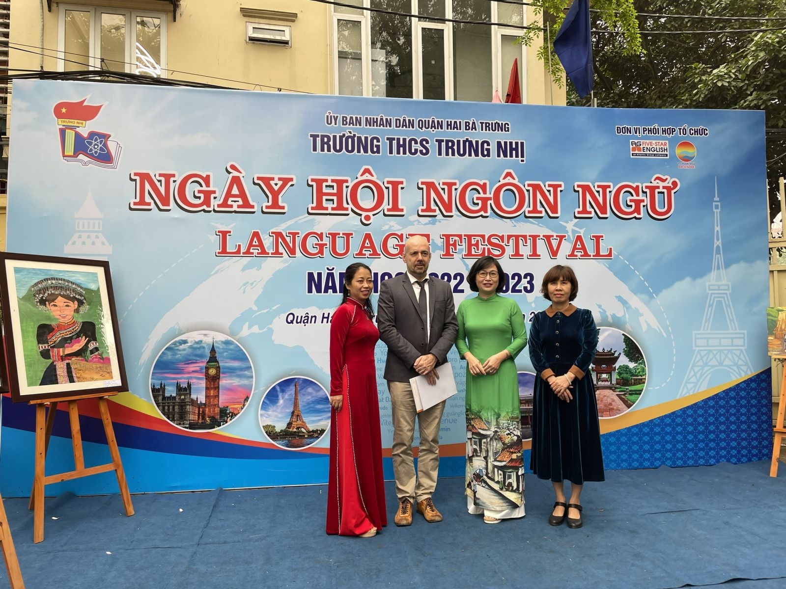 Tưng bừng “Ngày hội Ngôn ngữ” Trường Trung học cơ sở Trưng Nhị