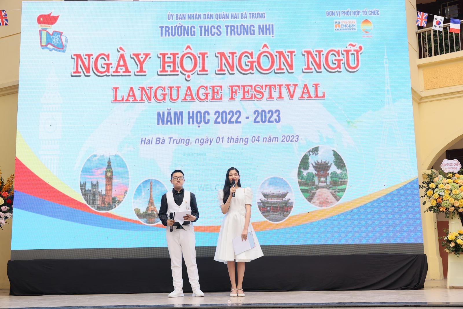 Tưng bừng “Ngày hội Ngôn ngữ” Trường Trung học cơ sở Trưng Nhị