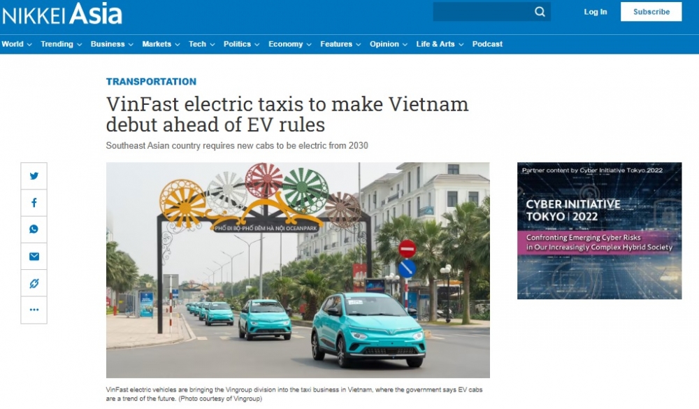 Giá điện ổn định giúp xe điện trở thành lựa chọn tối ưu hơn so với taxi chạy xăng