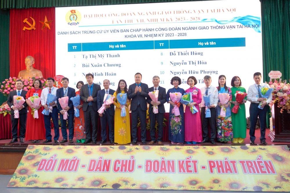Công đoàn ngành Giao thông vận tải Hà Nội tổ chức thành công Đại hội lần thứ VII