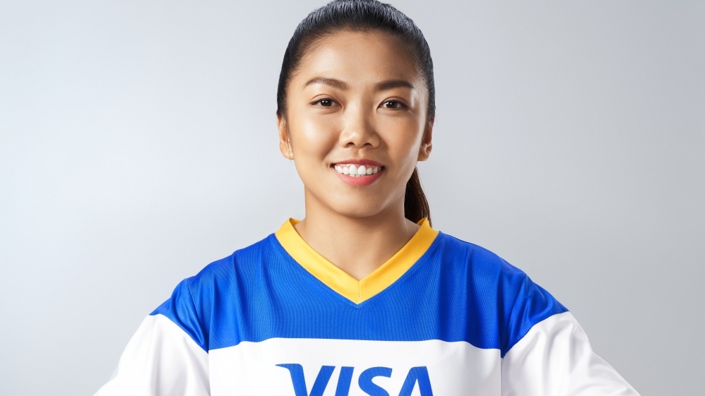 Huỳnh Như là cầu thủ duy nhất của Việt Nam tham gia đội hình Team Visa