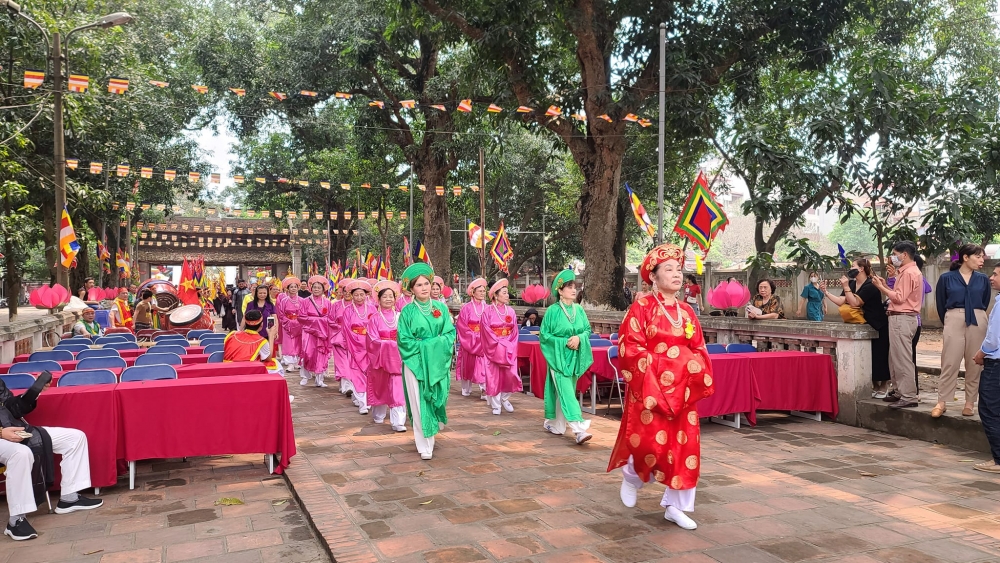 Phục dựng toàn bộ nghi thức dân gian tại lễ hội Chùa Láng