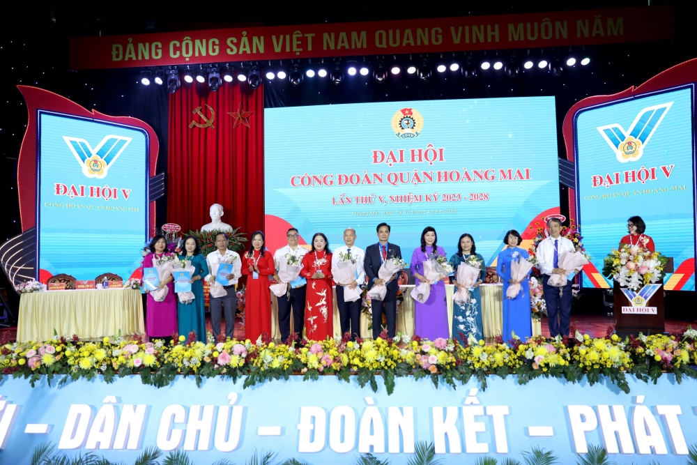 Đại hội Công đoàn quận Hoàng Mai lần thứ V: Đổi mới - Dân chủ - Đoàn kết - Phát triển