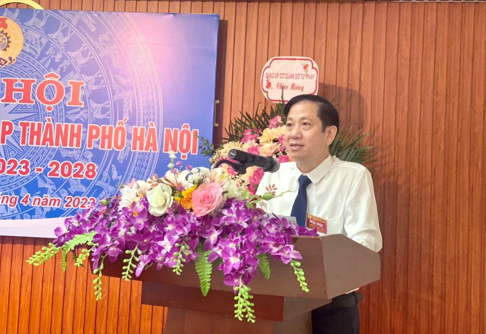 Công đoàn Sở Tư pháp Hà Nội tổ chức thành công Đại hội nhiệm kỳ 2023 - 2028