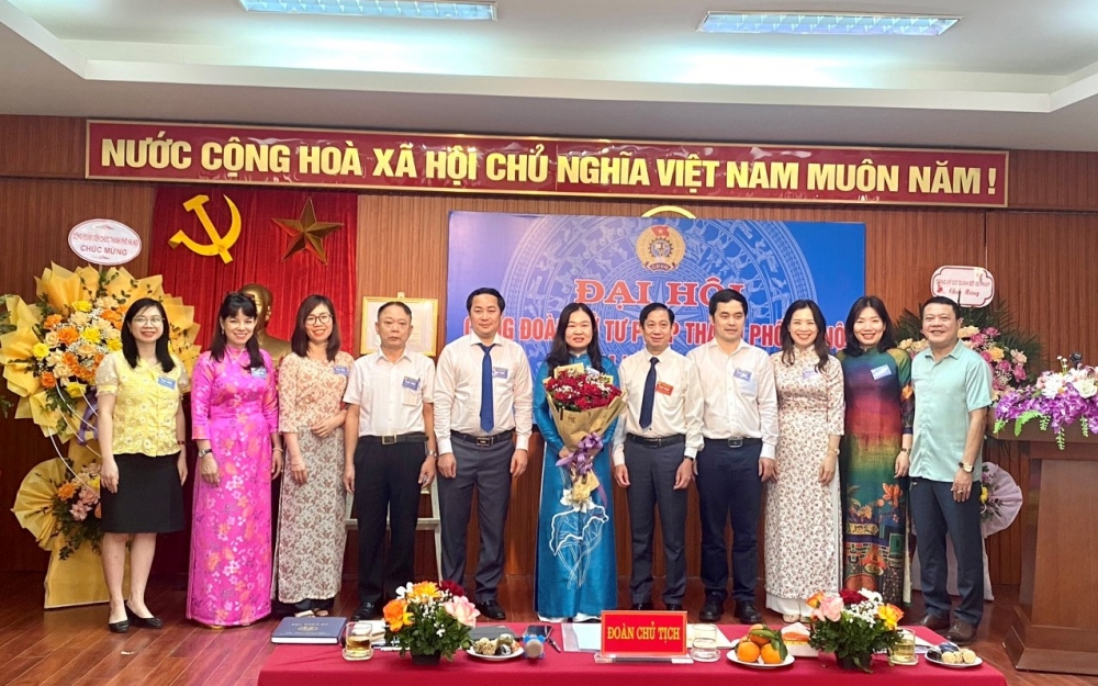 Công đoàn Sở Tư pháp Hà Nội tổ chức thành công Đại hội nhiệm kỳ 2023 - 2028