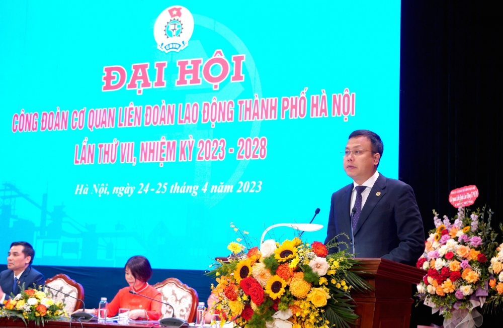 Đồng chí Lê Đình Hùng tái cử chức Chủ tịch Công đoàn Cơ quan Liên đoàn Lao động thành phố Hà Nội