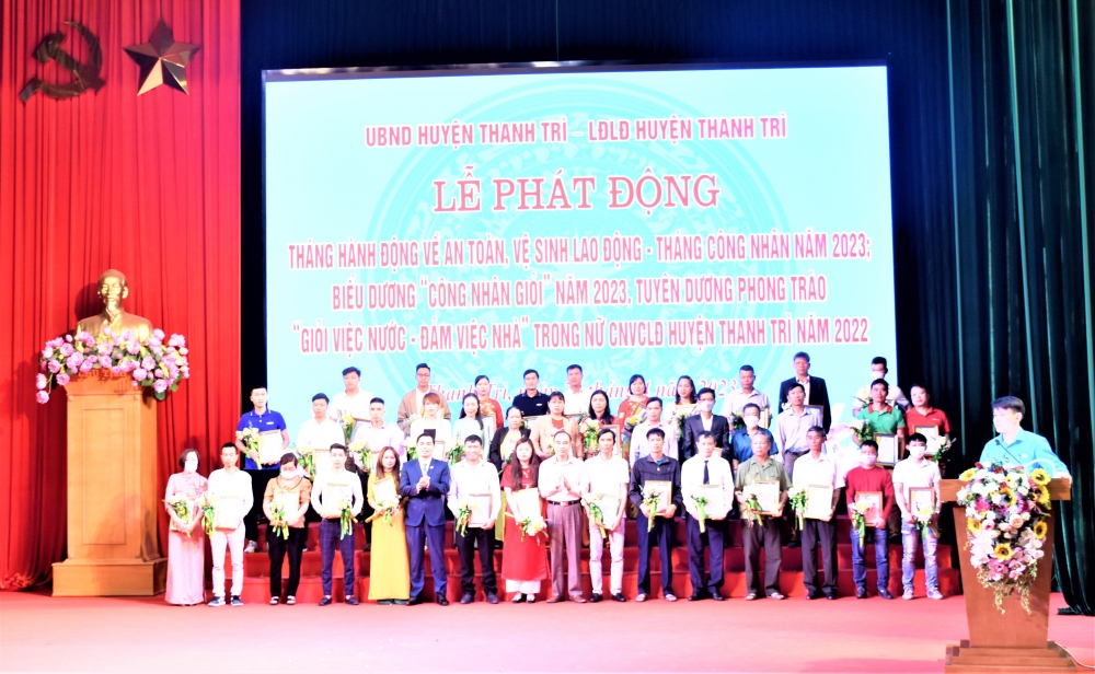 Liên đoàn Lao động huyện Thanh Trì: Phát động Tháng Công nhân 2023