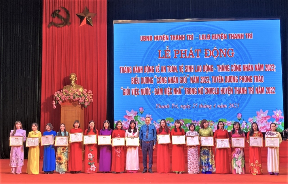 Liên đoàn Lao động huyện Thanh Trì: Phát động Tháng Công nhân 2023