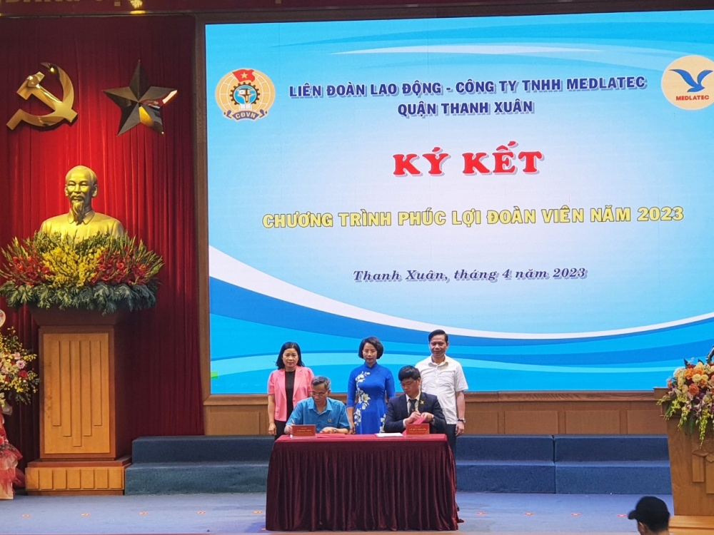 LĐLĐ quận Thanh Xuân ký kết hợp tác ưu đãi cho đoàn viên và người lao động
