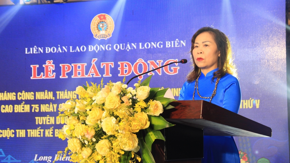 LĐLĐ quận Long Biên tôn vinh 40 “Công nhân giỏi” cấp quận
