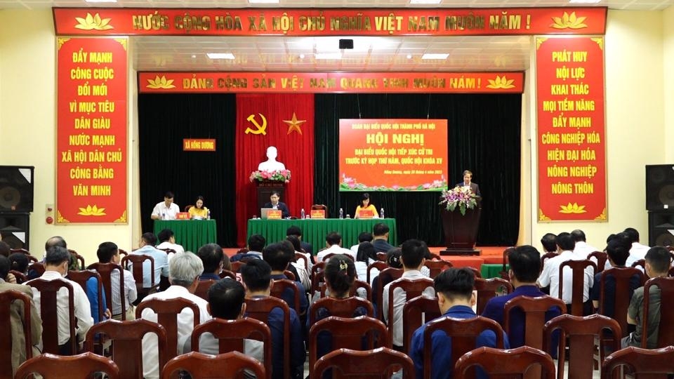 Cử tri huyện Thanh Oai đề nghị giảm tải áp cho học sinh tiểu học