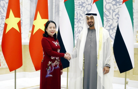 Phó Chủ tịch nước Võ Thị Ánh Xuân hội kiến Tổng thống Các Tiểu vương quốc Ả-rập Thống nhất