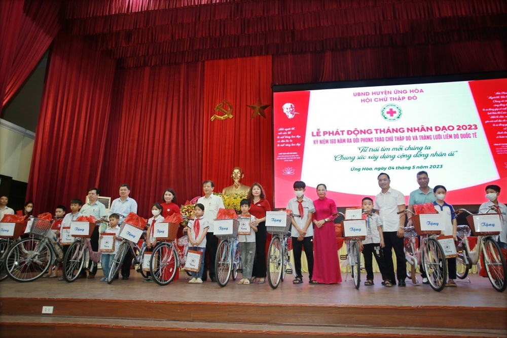 Hội Chữ thập đỏ huyện Ứng Hòa thiết thực hưởng ứng Tháng Nhân đạo năm 2023