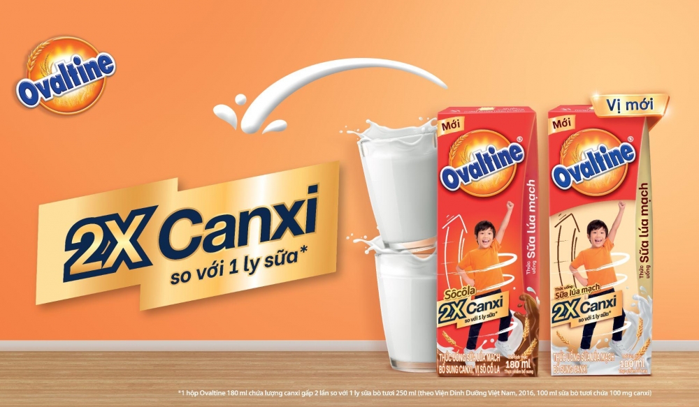 Ovaltine Việt Nam ra mắt sản phẩm Sữa lúa mạch 2X Canxi mới