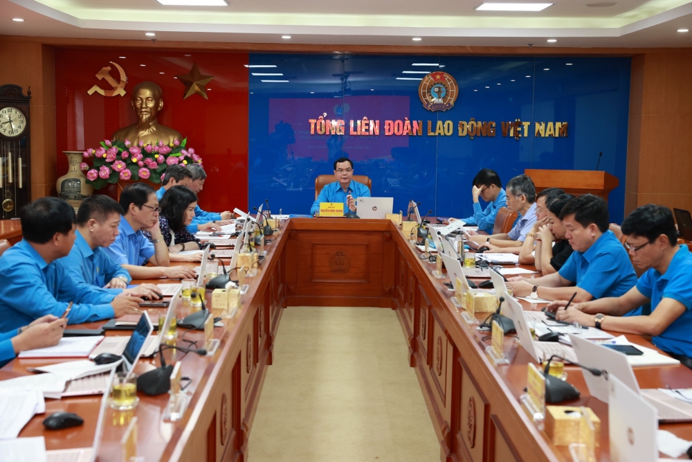 Đoàn Chủ tịch Tổng Liên đoàn cho ý kiến về Chương trình Đại hội XIII Công đoàn Việt Nam