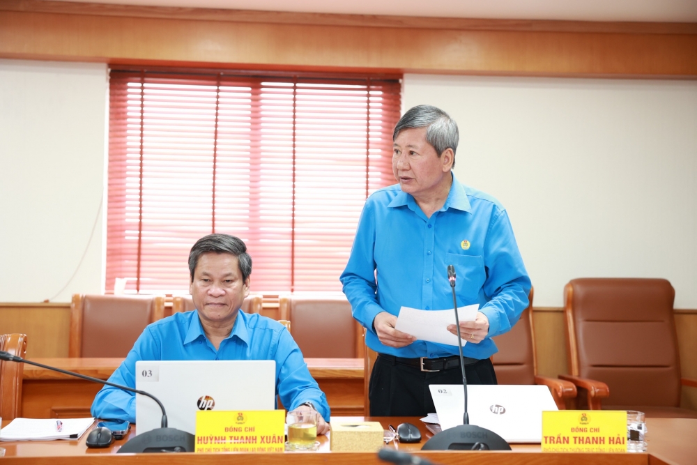 Đoàn Chủ tịch Tổng Liên đoàn cho ý kiến về Chương trình Đại hội XIII Công đoàn Việt Nam