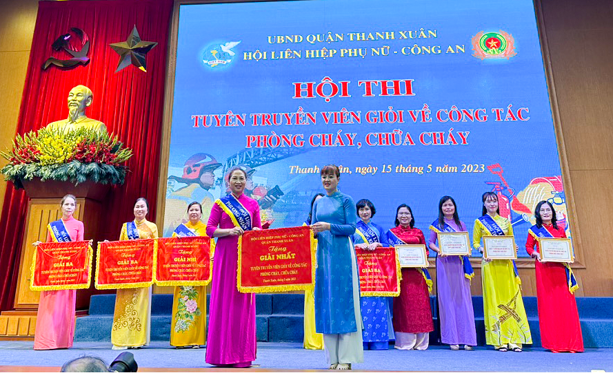 Quận Thanh Xuân: Sôi nổi Hội thi “Tuyên truyền viên giỏi về công tác phòng cháy, chữa cháy”