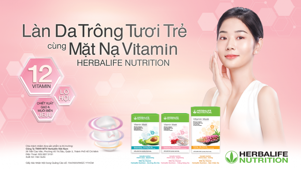 Herbalife ra mắt sản phẩm Mặt nạ Vitamin cho làn da khỏe đẹp