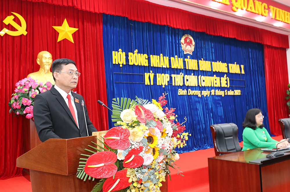 Đồng chí Nguyễn Văn Lộc được bầu làm Chủ tịch HĐND tỉnh Bình Dương