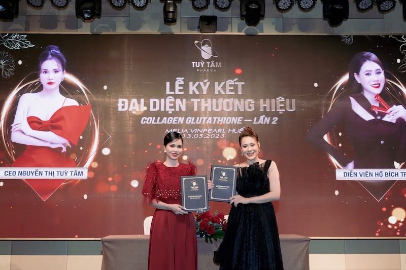Tùy Tâm Pharma tái ký lần 2 với đại diện thương hiệu Collagen Glutathione