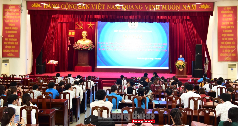 Huyện Thanh Oai tuyên dương 50 “Công nhân giỏi” năm 2023