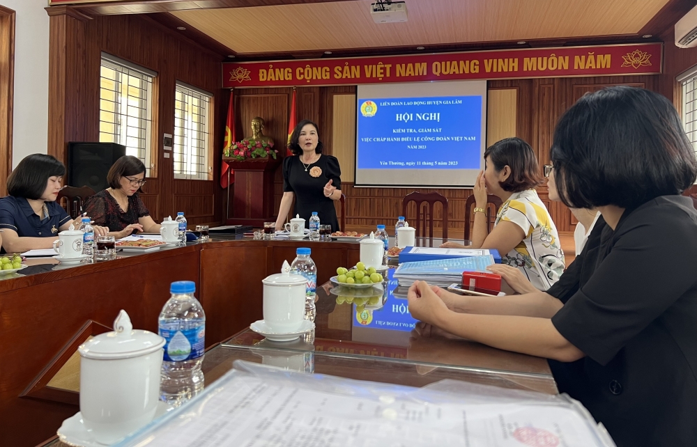 Công đoàn cơ sở khối trường học huyện Gia Lâm thực hiện tốt Điều lệ Công đoàn Việt Nam