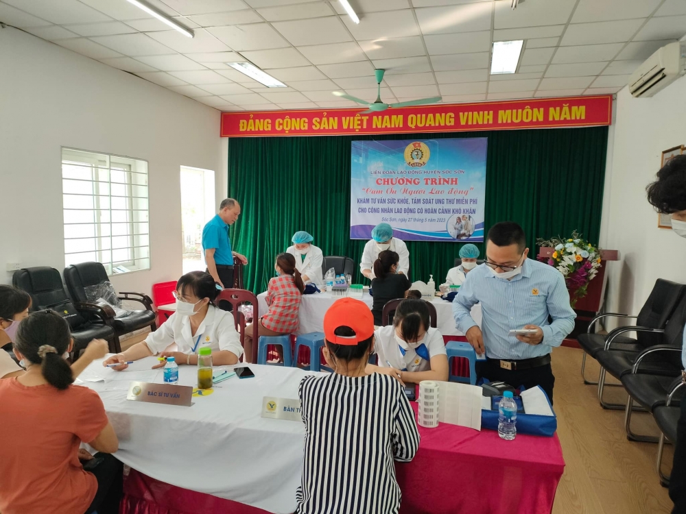 LĐLĐ huyện Sóc Sơn: Nhiều hoạt động tri ân người lao động trong Tháng Công nhân