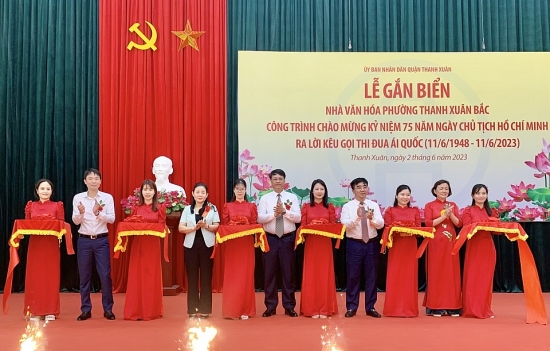 Khánh thành công trình Nhà văn hóa phường Thanh Xuân Bắc