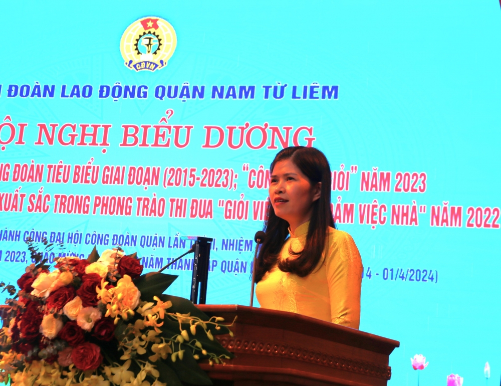 LĐLĐ quận Nam Từ Liêm: Khen thưởng 54 cán bộ, đoàn viên Công đoàn tiêu biểu giai đoạn 2015-2023