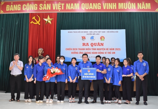Huyện đoàn Mê Linh phát động Chiến dịch Thanh niên tình nguyện hè 2023