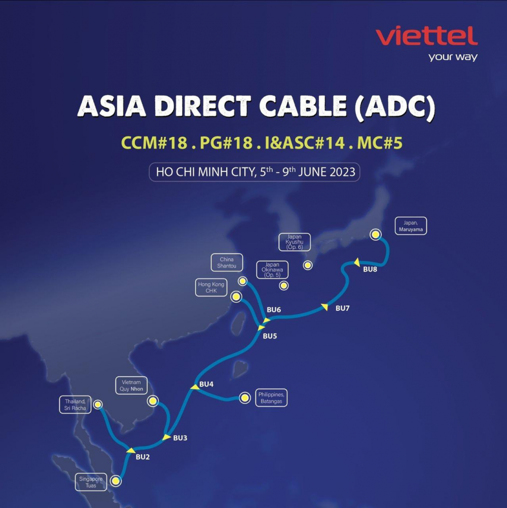 Viettel Solutions đăng cai hội nghị dự án cáp quang biển ADC