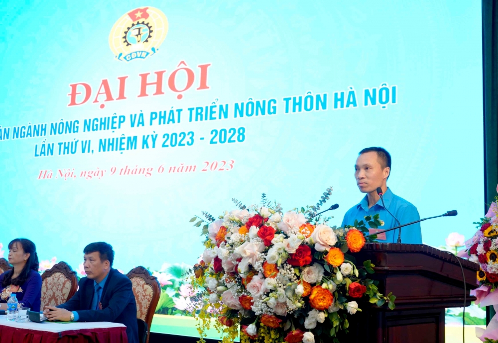 TRỰC TUYẾN HÌNH ẢNH: Đại hội Công đoàn ngành Nông nghiệp và Phát triển nông thôn Hà Nội lần thứ VI