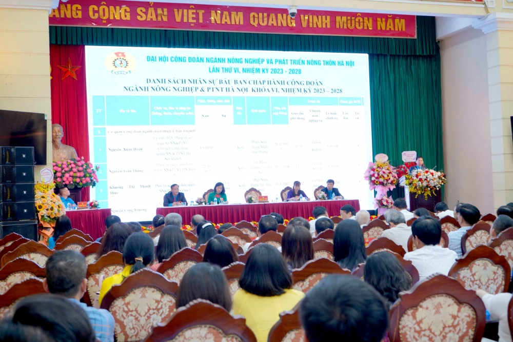 TRỰC TUYẾN HÌNH ẢNH: Đại hội Công đoàn ngành Nông nghiệp và Phát triển nông thôn Hà Nội lần thứ VI